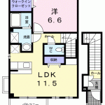 洋6.6・LDK11.5(間取) 洋6.6・LDK11.5(間取)