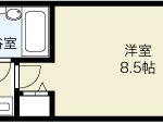 1K（24.60㎡）(間取)