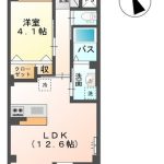 洋4.1、LDK12.6(間取) 洋4.1、LDK12.6(間取)