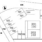 敷地内駐車場図です。(地図)