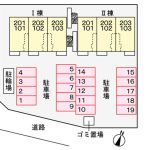 駐車場配置図(間取) 駐車場配置図(間取)