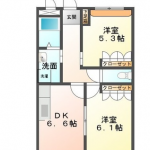 洋5.3、洋6.1、DK6.6(間取)