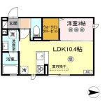LDK10.4帖、洋室3.0帖(間取)