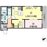 LDK13.4(ワークスペース2.7含む)・洋4(間取) LDK13.4(ワークスペース2.7含む)・洋4(間取)