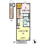 LDK10.7帖、洋室4.2帖(間取)