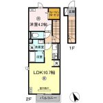 LDK10.7帖、洋室4.2帖(間取)