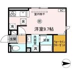 洋室9.7帖(間取) 洋室9.7帖(間取)