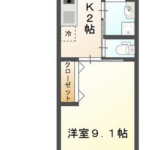 1K（洋9.1）(間取)