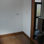 洗濯機置場です。