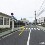 愛真幼稚園角を南へ(周辺) 愛真幼稚園角を南へ(周辺)