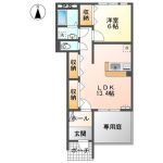 宅配BOX＆防犯カメラ設置☆南向きで日当たり良好です。(間取)