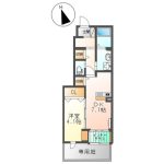 1DK（洋4.1、DK7.1）(間取)