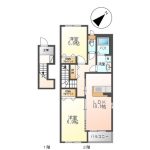 2LDK（洋6.9、洋5.6、LDK10.1）(間取)