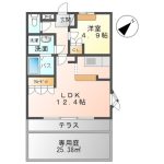 1LDK（洋4.9、LDK12.4）(間取)