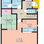 １F床面積：52.24㎡、２F床面積：53.86㎡（ﾙｰﾌﾊﾞﾙｺﾆｰ面積含む）(間取)