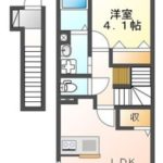 1LDK(洋4.1、LDK9.6)(間取) 1LDK(洋4.1、LDK9.6)(間取)