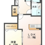 2LDK(洋6.9、洋5.6、LDK10.1)(間取) 2LDK(洋6.9、洋5.6、LDK10.1)(間取)