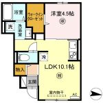LDK10.1帖、洋室4.5帖(間取)
