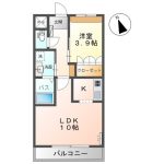 1LDK（洋3.9、LDK10）(間取)